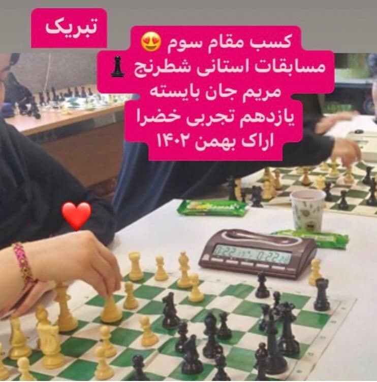  مقام سوم شطرنج